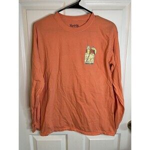 Benny & Belle Coral Llamanade Graphic Long Sleeve Tshirt Size Medium Preowned